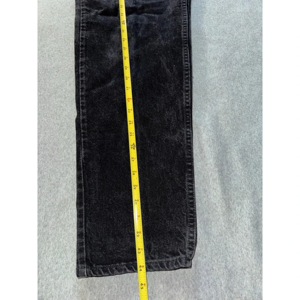 VTG Levis 550 Jeans Mens Black Relaxed Fit Tapered‎ Leg Denim Pants Sz 38